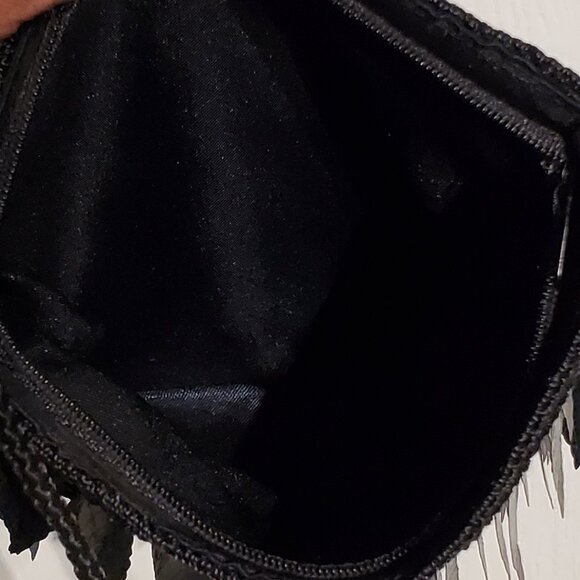 2 HAND Evening Shoulder Bags, Purses Black Beaded & Sequined - AS NEW Condition. - Picture 5 of 8